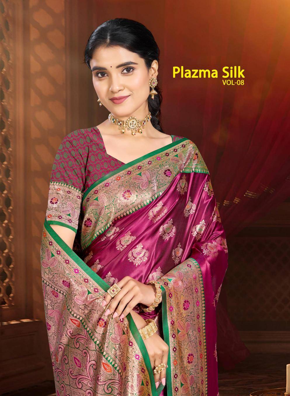 Bunawat - Plazma Silk 08 Wholesale saree shops in Surat